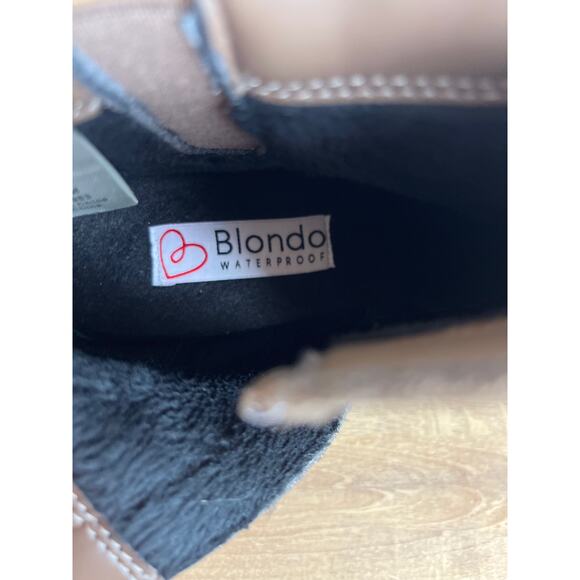 Blondo Waterproof Suede Ankle Boots Size 8M Dark Taupe Insulated Winter Booties - Picture 7 of 11